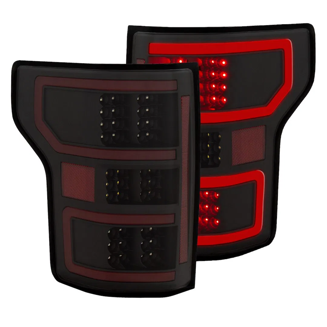 321338 – ANZO Tail Light Assembly, LED Clear Lens Black Housing Clear/ Red Bulbs Set Of 2